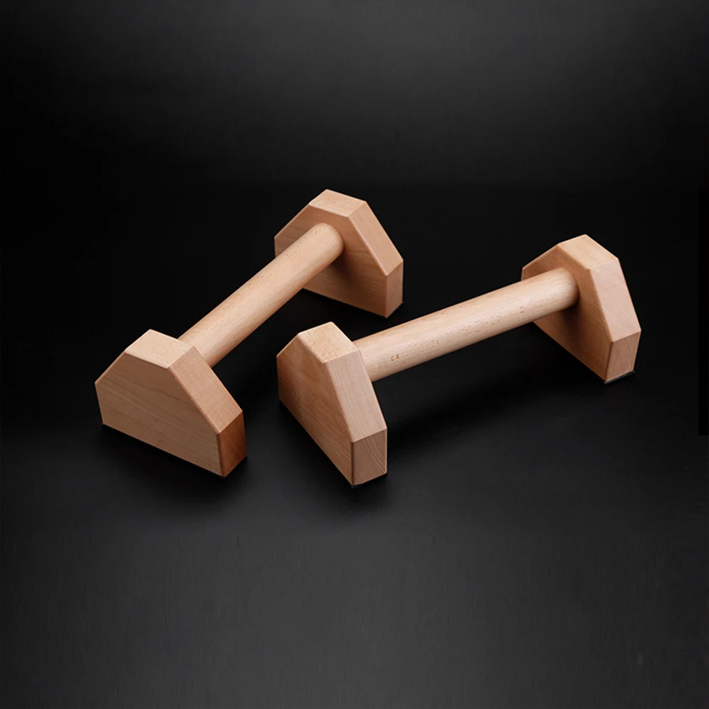 Wooden Push-up Stand Push-up Bar Non Slip Push Ups Rack Heavy Duty Parallel Rod Push Up Grip Handle for Floor Workouts