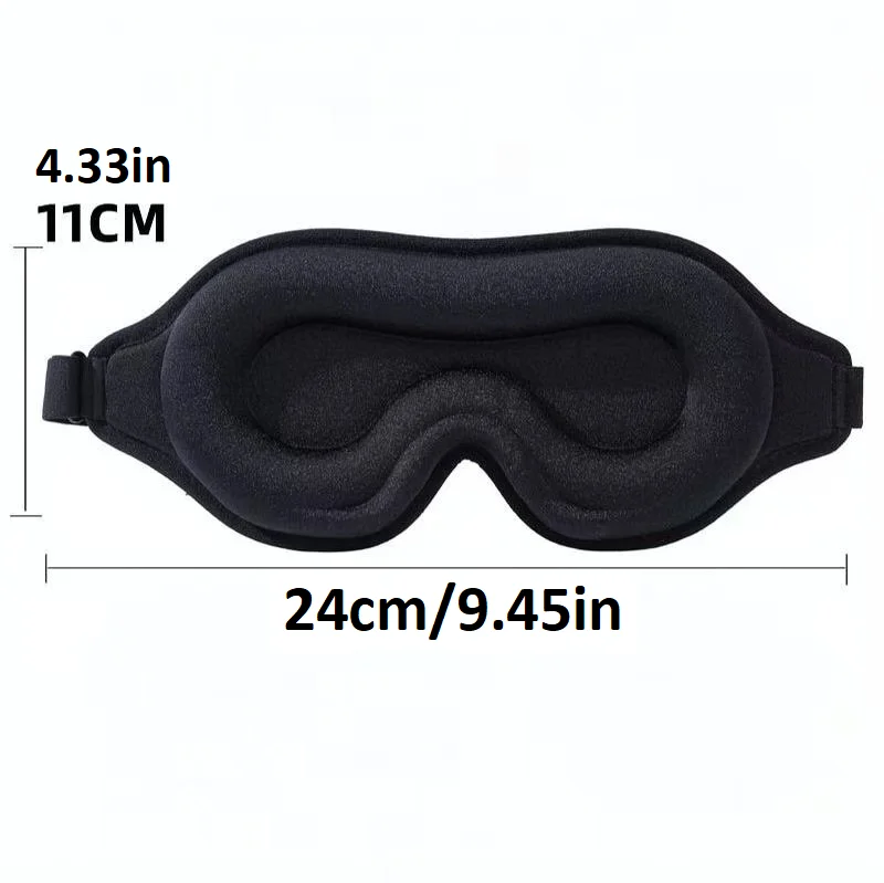3D Sleep Eye Mask with Integrated 3D Nose Wing Blackout Breathable Sleep Aid Mask for Uninterrupted Naps And Quality Sleep