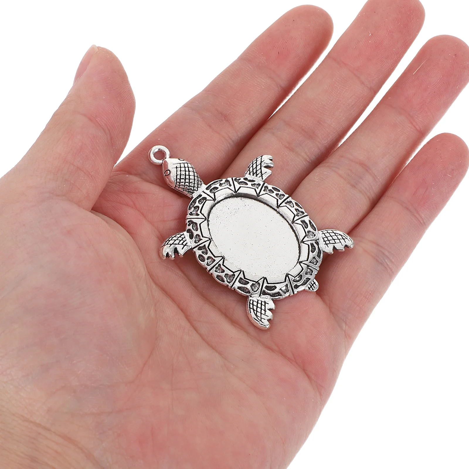 

20Pcs Vintage Turtle Pendant Base Alloy Sea Animal Tray Charms for DIY Jewelry Making Necklace Bracelet Tortoise Connectors