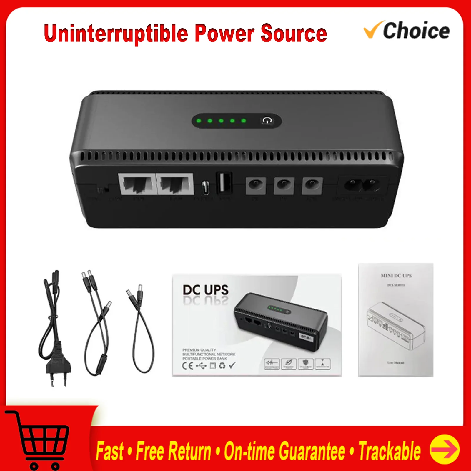 5V 9V 12 V Router Optical Network Terminal Switch Access Control Camera Phone Backup Uninterruptible Powersupply Direct Current