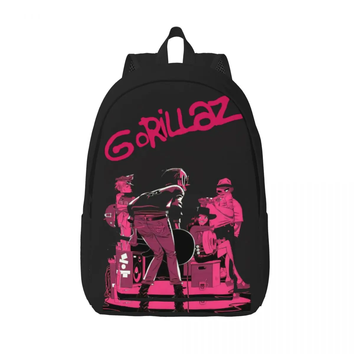 Gorillaz-Sac à livres rétro pour adolescents, sac à dos Rock, école primaire, lycée, sports