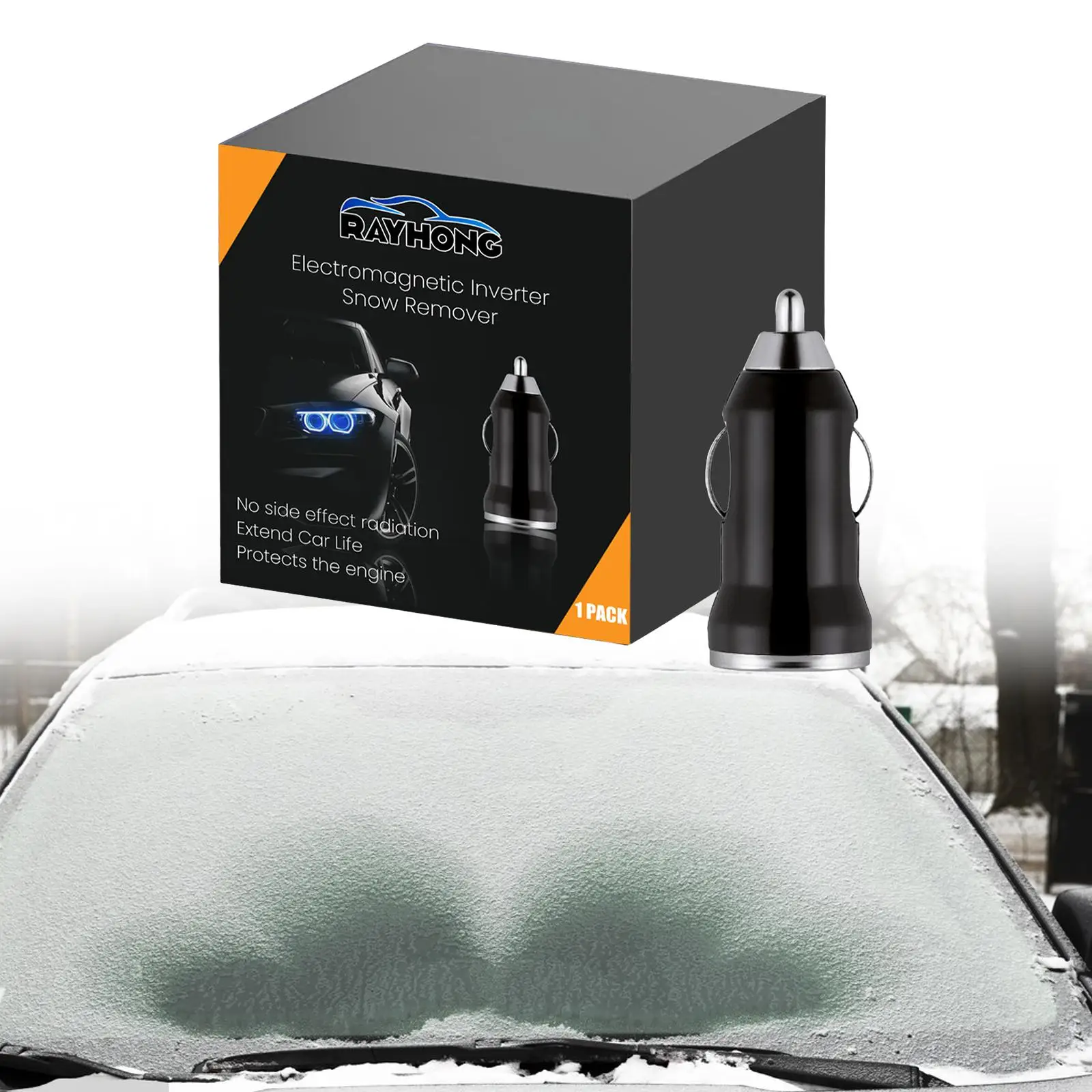 รถ Snow Remover Charger แบบพกพา Deicer Deicing รถหิมะเครื่องมือกําจัดแม่เหล็กไฟฟ้า Antifreeze Snow Removal Instrument