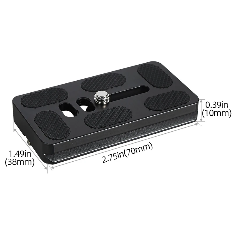 Tripod Plate Quick Release Plate Camera Plate Quick Clamp Fast Mount PU Plate for Arca Swiss DSLR Camera Tripod Head