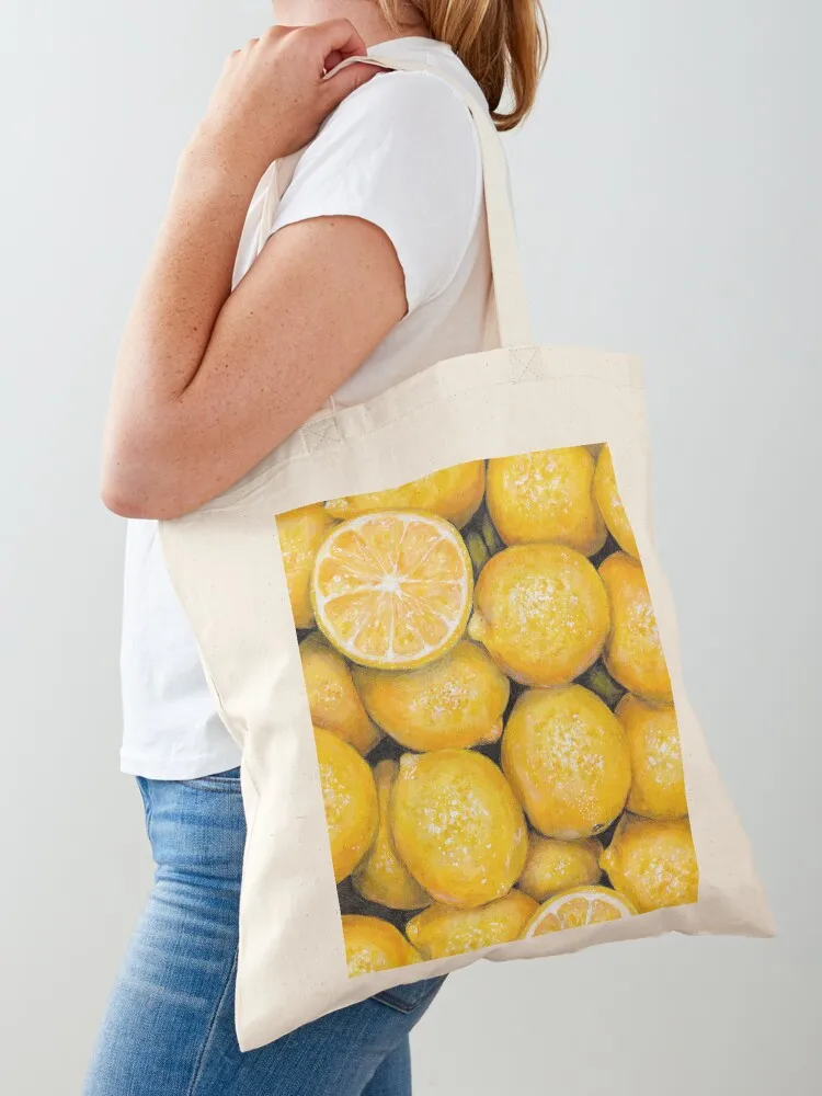 

When Life Gives You Lemons Tote Bag tote bag canvas custom fabric bag Lady Big