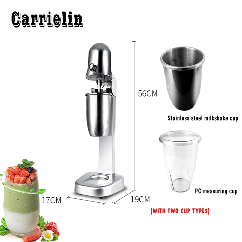 BEIJIAMEI Commercial Milk Tea Mixer Double Head Milkshake Machine Drink Mixer Blender Milk Shaker Milk Bubble Mixing Machine