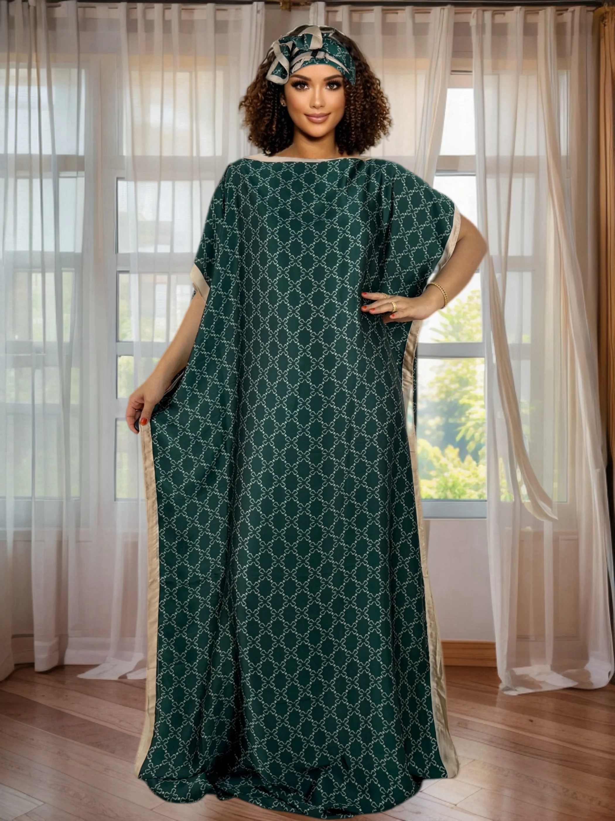 

Women's Batwing Sleeve Floral Print Maxi Dress Wedding Guest Evening Dress Lace Trim Formal Party Dress