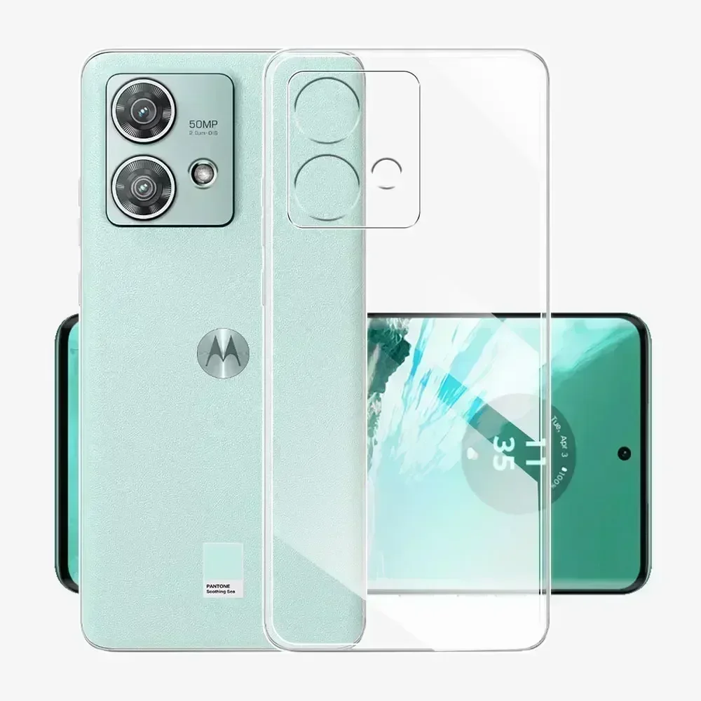 Para Motorola Edge 40 Neo funda trasera de silicona transparente suave TPU funda para Moto Edge 40 Pro funda de parachoques para Moto Edge 40 Fundas