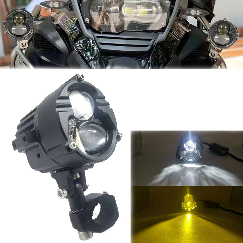 NEW Motorcycle LED Headlight Spotlight With 360° swivel stand Car Truck ATV Laser Driving Fog Lights Auto Work Light 3000K 6000K