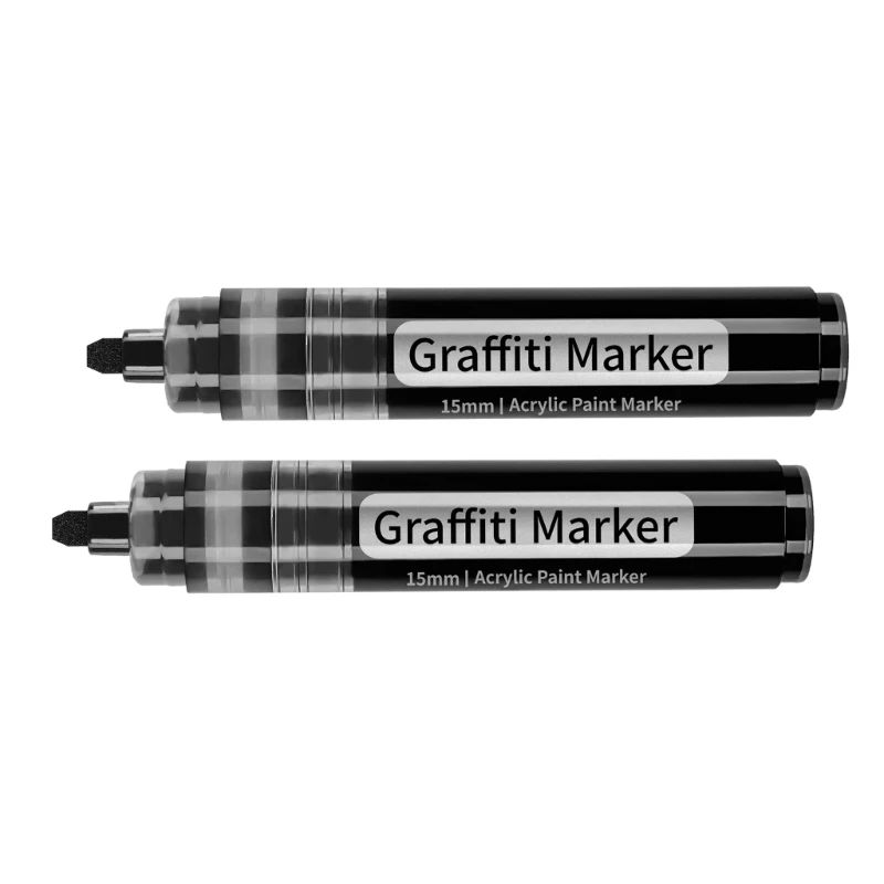 2-Pack Marker Smooth-Flowing 15mm Marker การเขียนและวาดเครื่องมือแท็ก Marker ปากกา Dropship