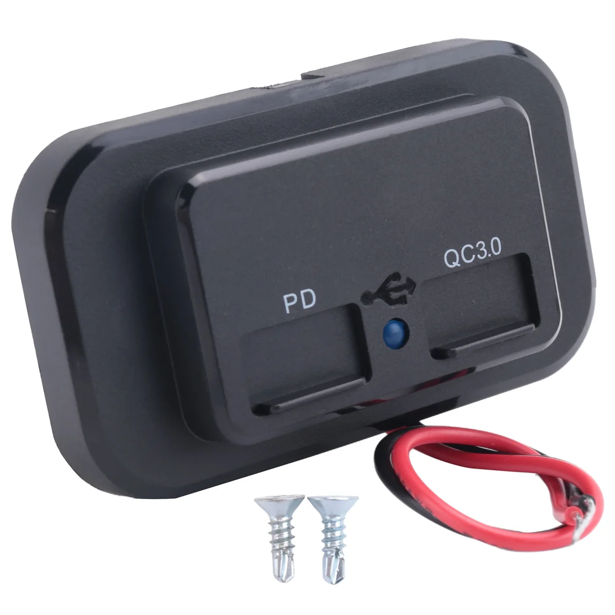 AT77 USB + PD مقبس شاحن السيارة 12 فولت/24 فولت USB شحن الفاصل منفذ محول الطاقة للدراجات النارية شاحنة تخييم ATV قارب سيارة RV