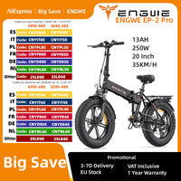 ENGWE EP-2PRO Electric Bicycle 750W Powerful Motor 48V13AH Lithium Battery Electric Bike Folding Adult 20*4 Inch Fat Tire E Bike