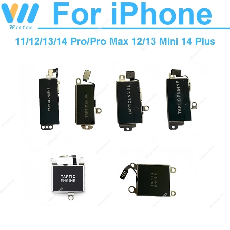 Motor Vibrator For iPhone 11 12 13 14 Pro Max 12 13 Mini 14 Plus Vibration Motor Module Flex Cable Parts Accessory Parts