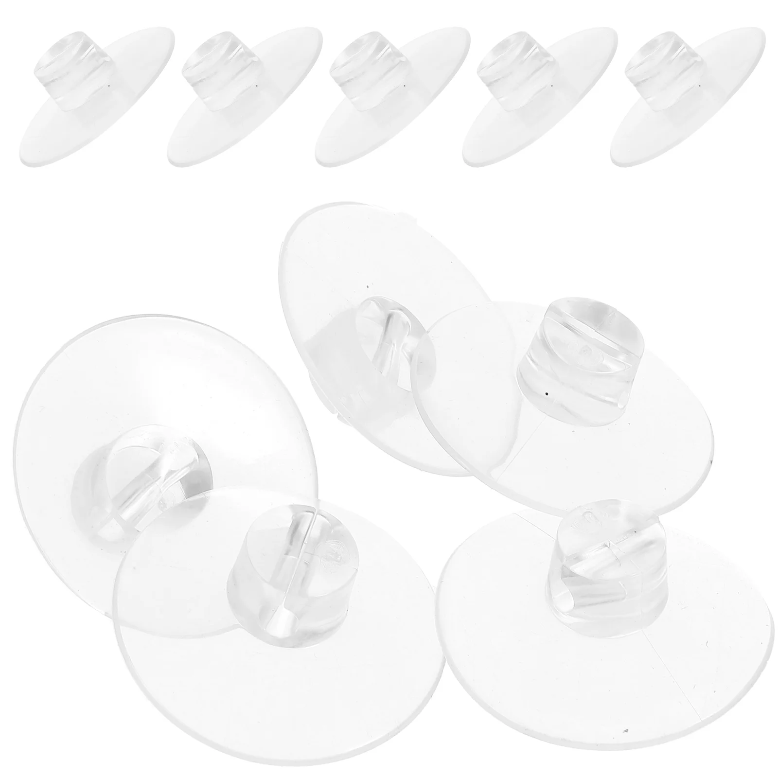 

12 Pcs Cable Fixing Suction Cup Suckers Organizer Cord Holder Fairy Lights Glass Wire Electric Clips Silica Gel