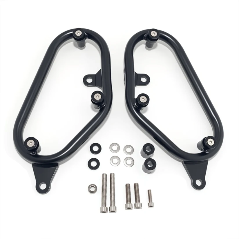 HCMT Metal Saddle Bag Kit Side Rack For Honda Rebel 300 500 CMX 2017 - 2024