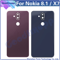 Back Cover For Nokia 8.1 X7 TA-1099 TA-1113 TA-1115 TA-1131 TA-1119 TA-1121 TA-1128 Rear Cover Door Housing Case Battery Cover