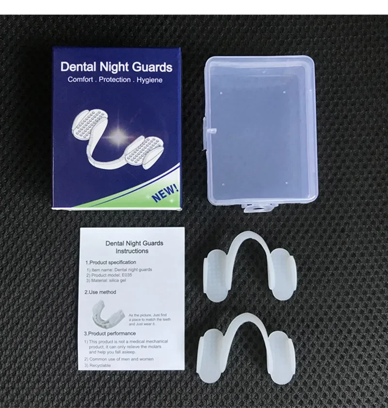 Sdotter New Sleep Mouthguard Splint Clenching Dental Braces Bruxism Mouth Guard  Alignment Trainer Sleep Aid Teeth Protector Too