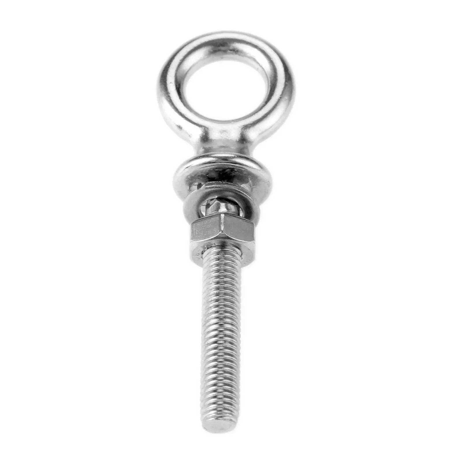 1pc m6 m8 m10 m12 levantamento de aço inoxidável olho parafusos eyebolts com porcas & arruelas conjunto anel redondo gancho parafuso fasterners