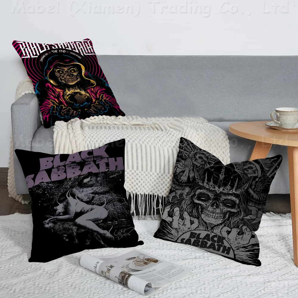 

Blacks Sabbaths Band Personalized Picture Text Home Decorative Pillows Household Gifts 45x45cm