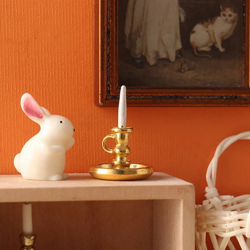 

1:12 кукольный домик, миниатюрный подсвечник, подсвечники, модель домашнего декора, детская игрушка для ролевых игр, аксессуары для кукольного дома