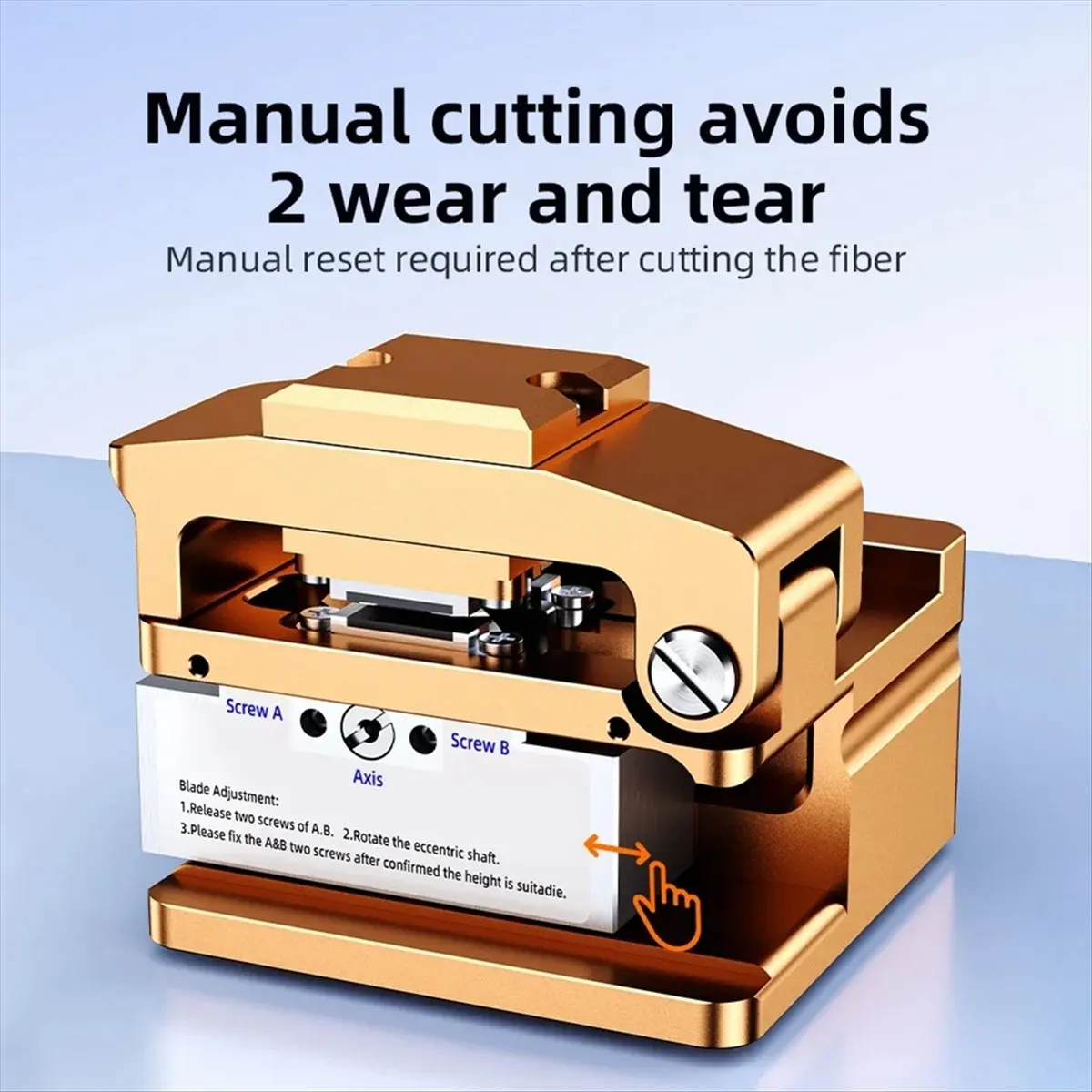 SCLS S09 Fiber Optic Cleaver Light Optical Fiber Fusion Splicer Cutter FTTH Fiber Cold Connection Cutter with Dust Bin