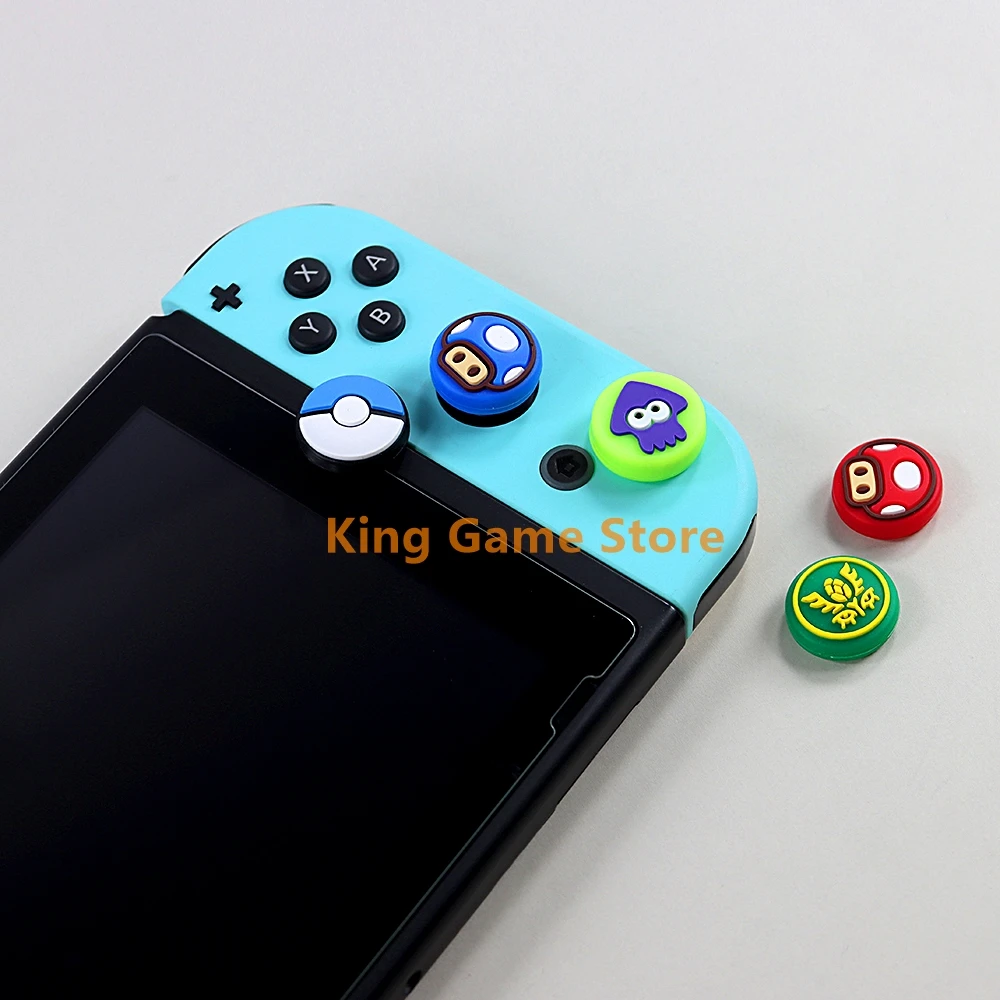 Funda bonita para Joystick Joy-Con, funda con agarre para pulgar, tapas de palo analógico para fundas de interruptor Nintendo, 2 uds.