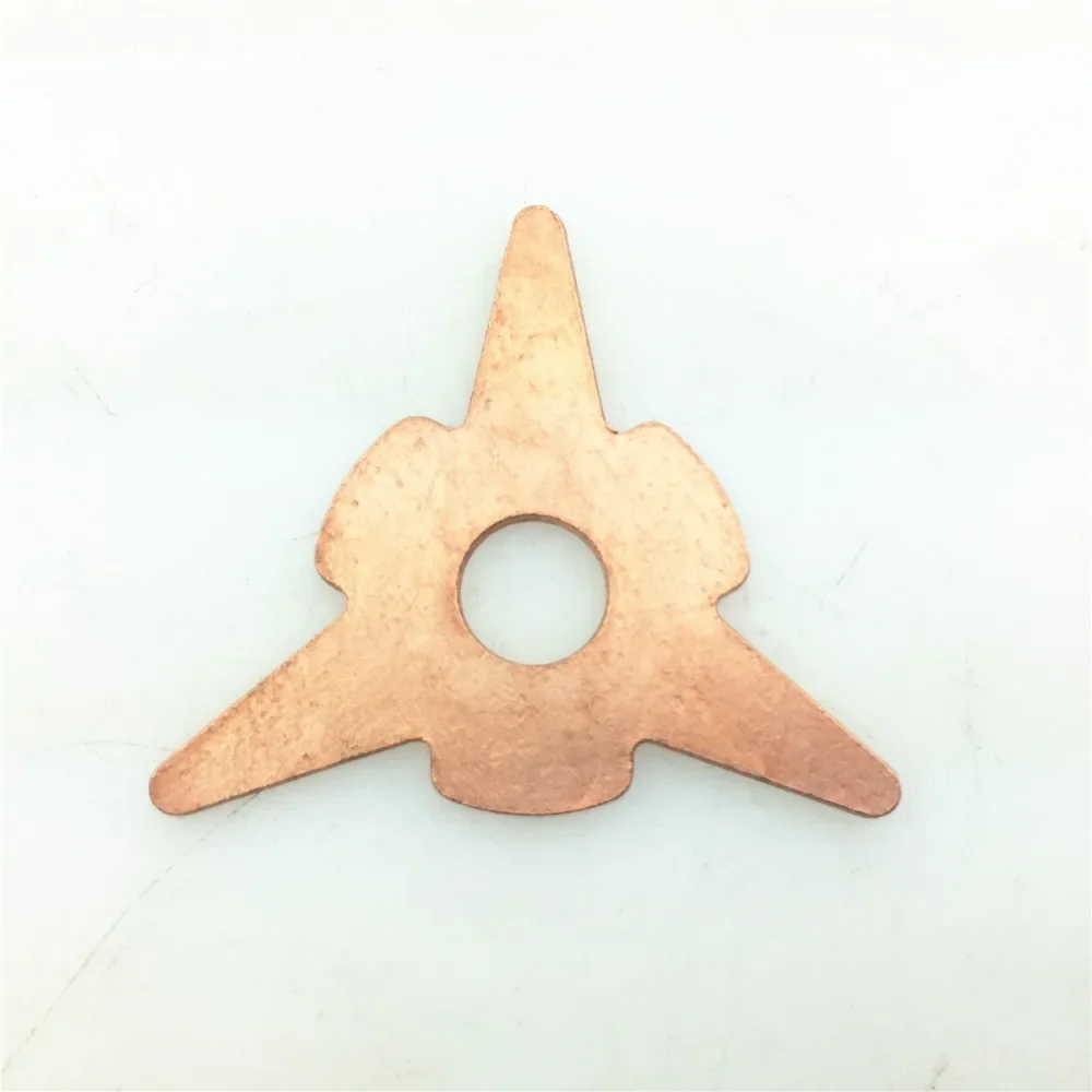 30pcs Automobile Shape Sheet Metal Plastic Repair Machine Welding Spot Welding Machine Meson Triangle Copper Plated Gasket