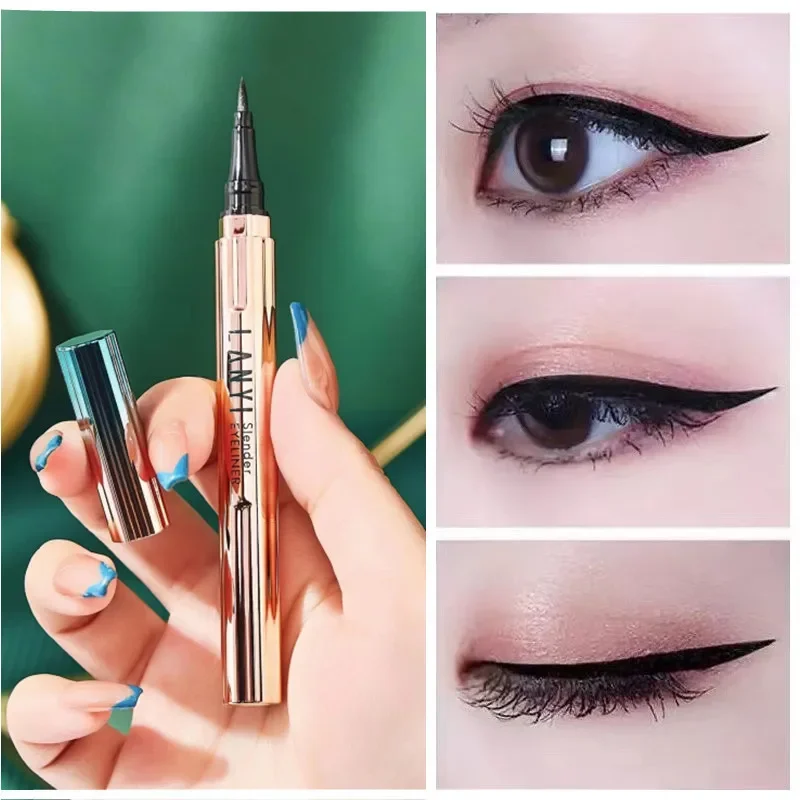 Eyeliner long-lasting non-smudging waterproof thin head extremely thin eyeliner pen glue pen novice beginner