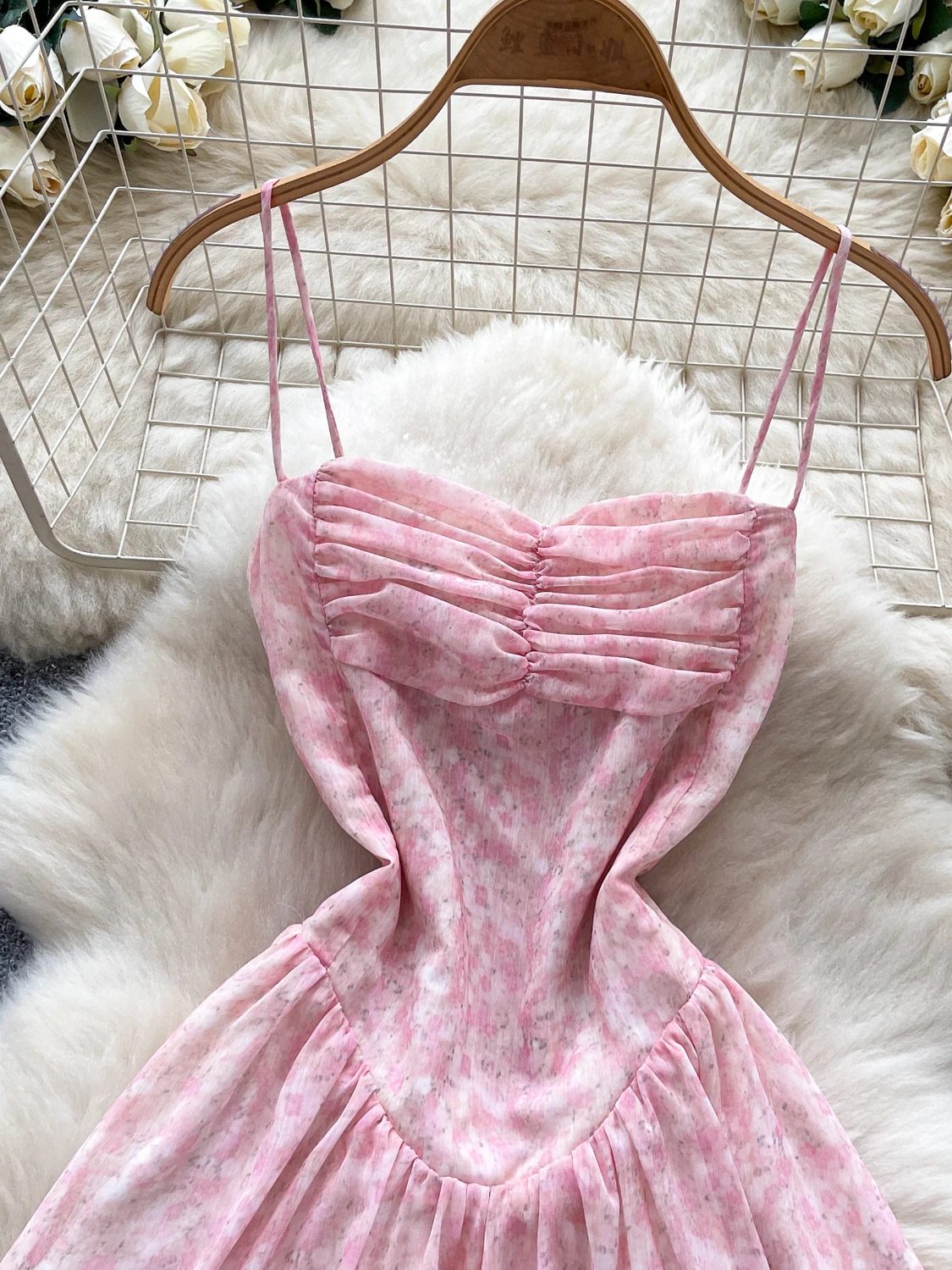 Pure Desire Design plissé ter Dr femmes été taille haute a-ligne jupe ort coréen Sle trajet haute qualité Polyes...