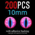 10mm, 200 piezas, color rosa