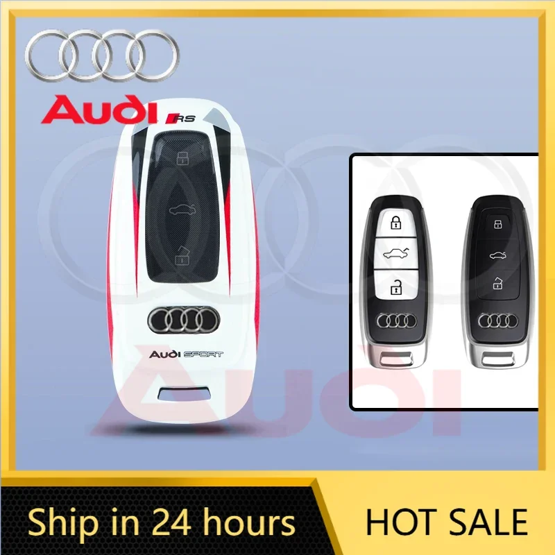 

2025 Hot Fashion Cool Track Style Car Key Case Cover Shell Bag For Audi Q8 A6 A3 A8 C8 S6 RS6 A7 S7 RS7 RSQ8 D5 4N RS E-tron GT