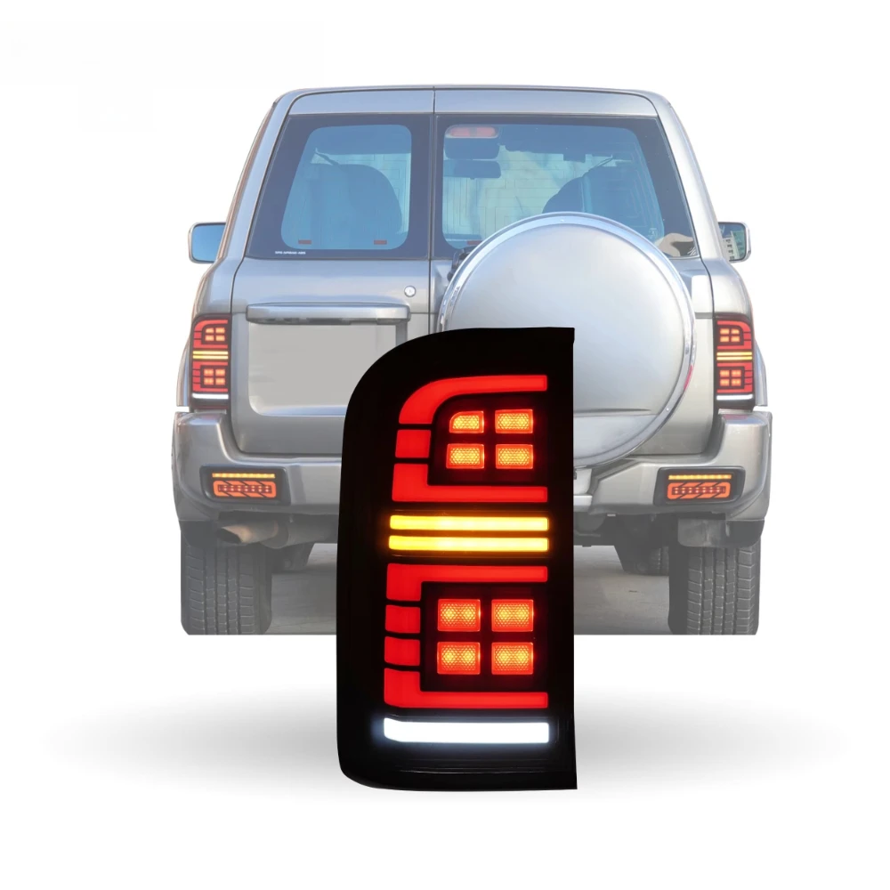 LED Tail Lamp for Nissan Patrol Y61 1999-2005 New Condition Driving Brake Reverse Lights Yellow Turn Singal Lamp Taillights
