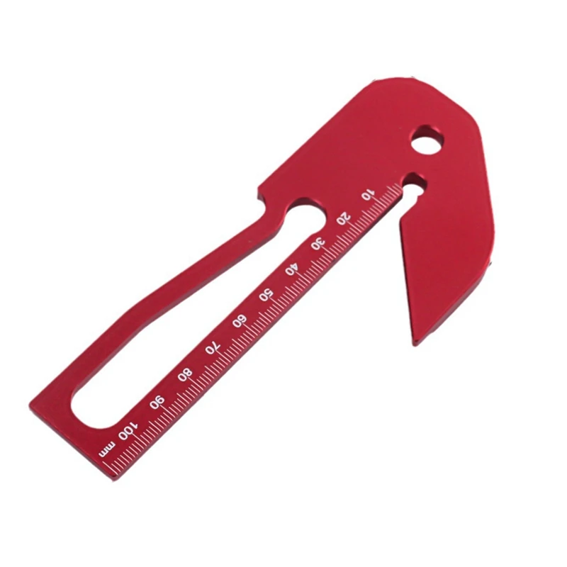 1 Piece Woodworking Square-Aluminum Alloy Center Scribe Precision Carpenter Ruler Center Finder