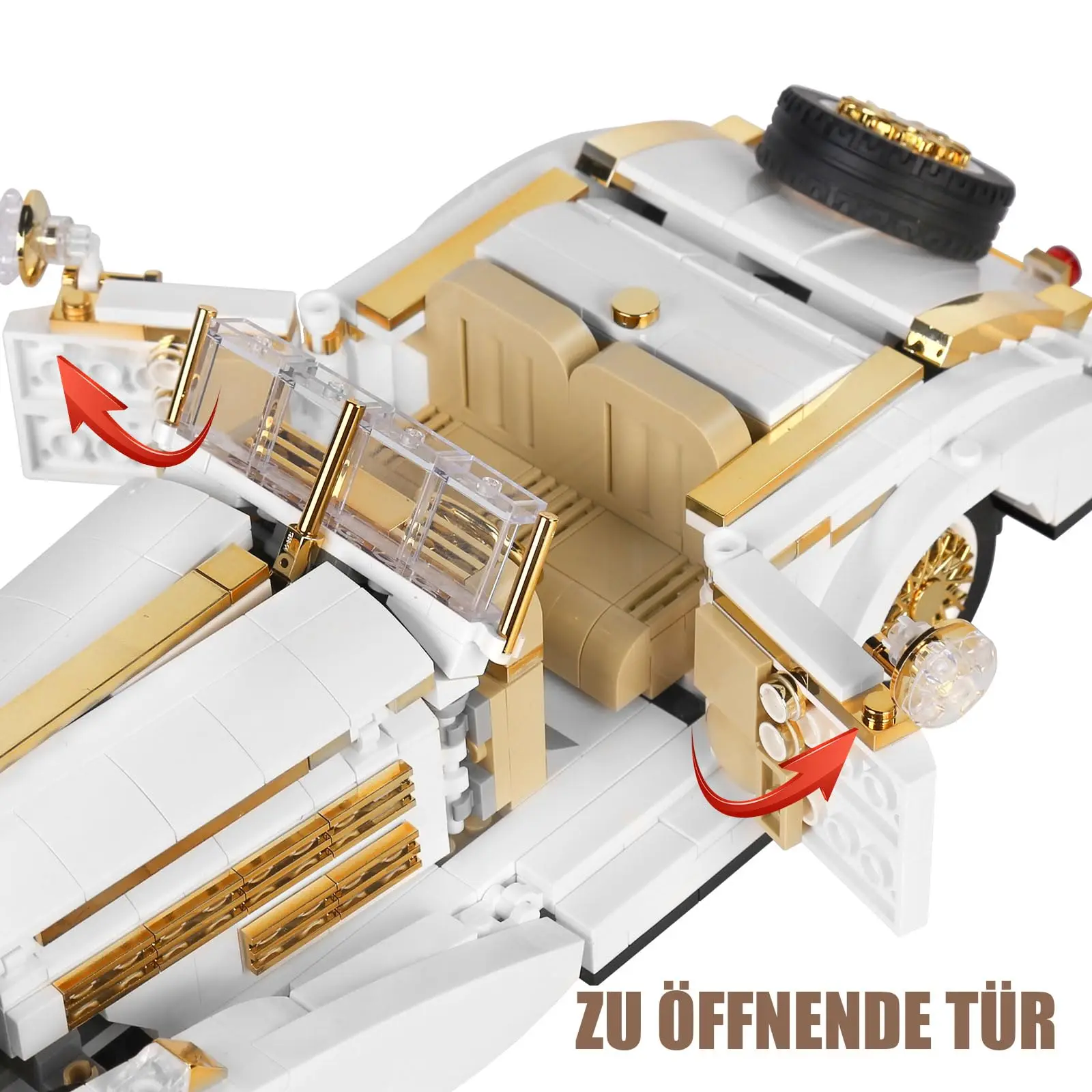 Mould King 10003S Kit de modelo de coche clásico MOC K500 bloques de construcción de automóviles Vintage juguetes regalo para niños adultos colecciones entusiastas