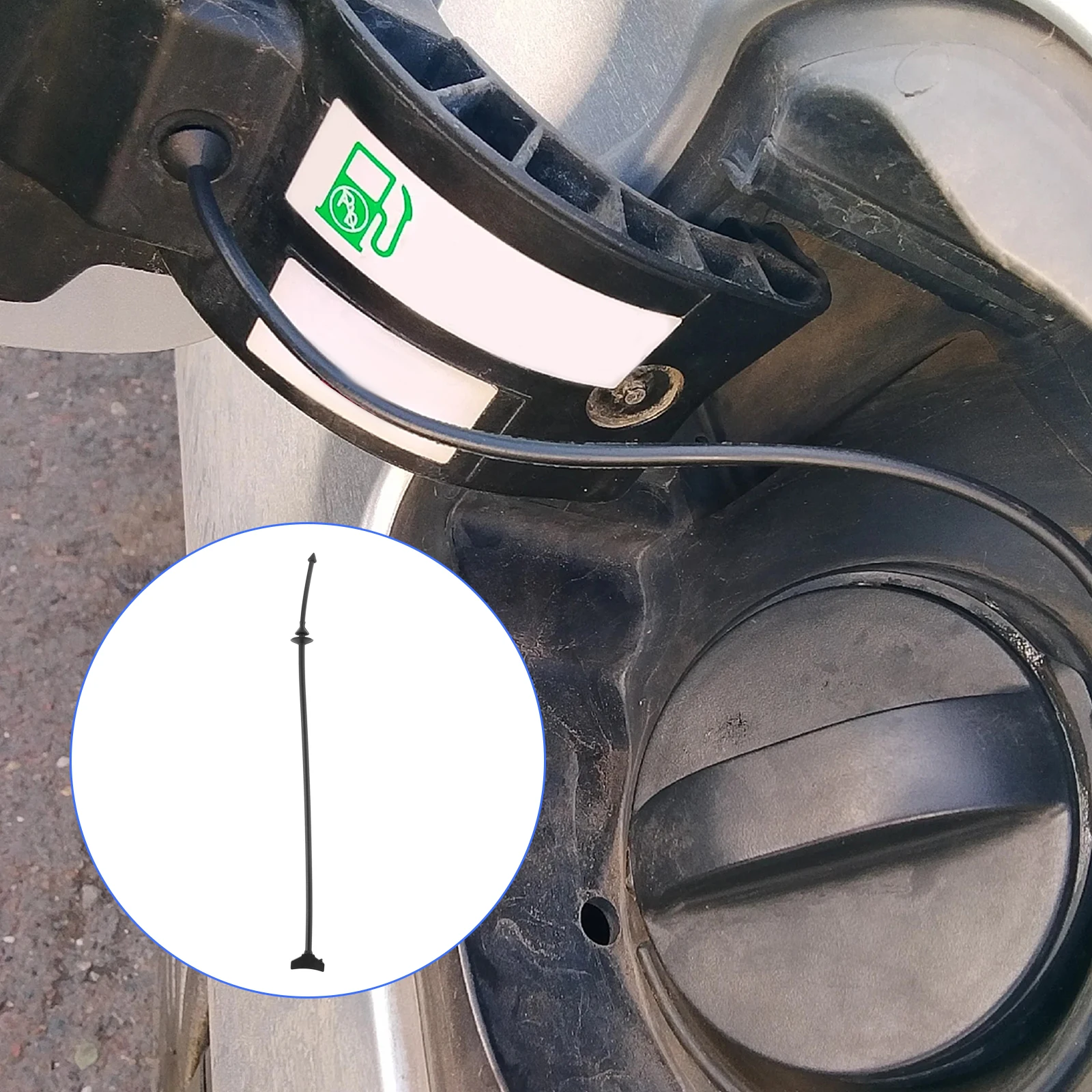 

2pcs 185mm Inner Oil Fuel Tank Cap Rope Replaces 1609818980, 9687552880, 1508N7 For Citroen C3 C4 C5 For Peugeot 208 301 508