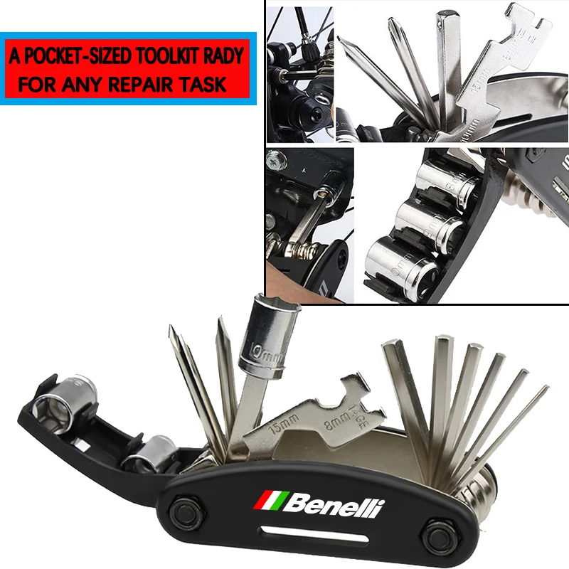 For Benelli TRK 800 502 X 502C 251 752S Leoncino BJ 500 250 TNT 125 150 300 600 16 In 1 Tool Repair Screw Driver Accessories