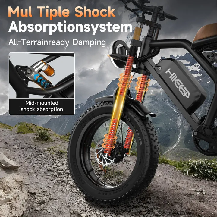 20" Electric Bike For Adult 3000W Peak Dual Motor Bicycle Fat Tyre E-Bike image 6