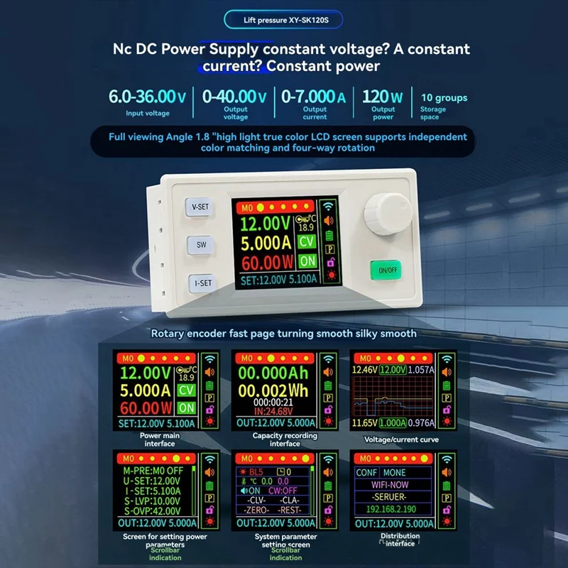 SK60S DC Regulated Power Supply+IR Kit DC Buck Converter Adjustable Regulated Power Supply 5A 60W Solar Charging Module-A12I