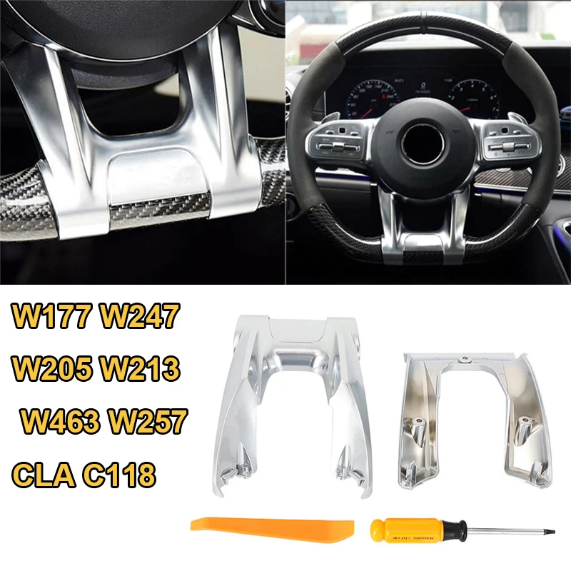 

New Steering Flat Wheel Lower Trim Cover 2019-2020 For Mercedes Benz AMG Sport A Class W177 W247 W205 W213 W463 W257 CLA C118