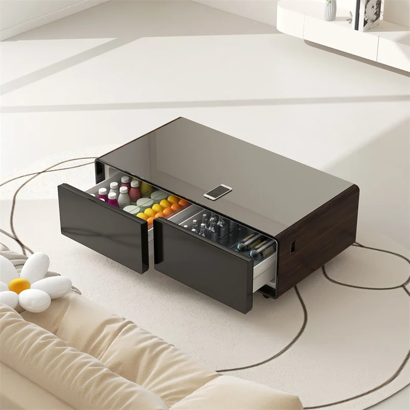 Small Home Smart Refrigerator Beverage Preservation Cabinet Multifunctional Touch Screen