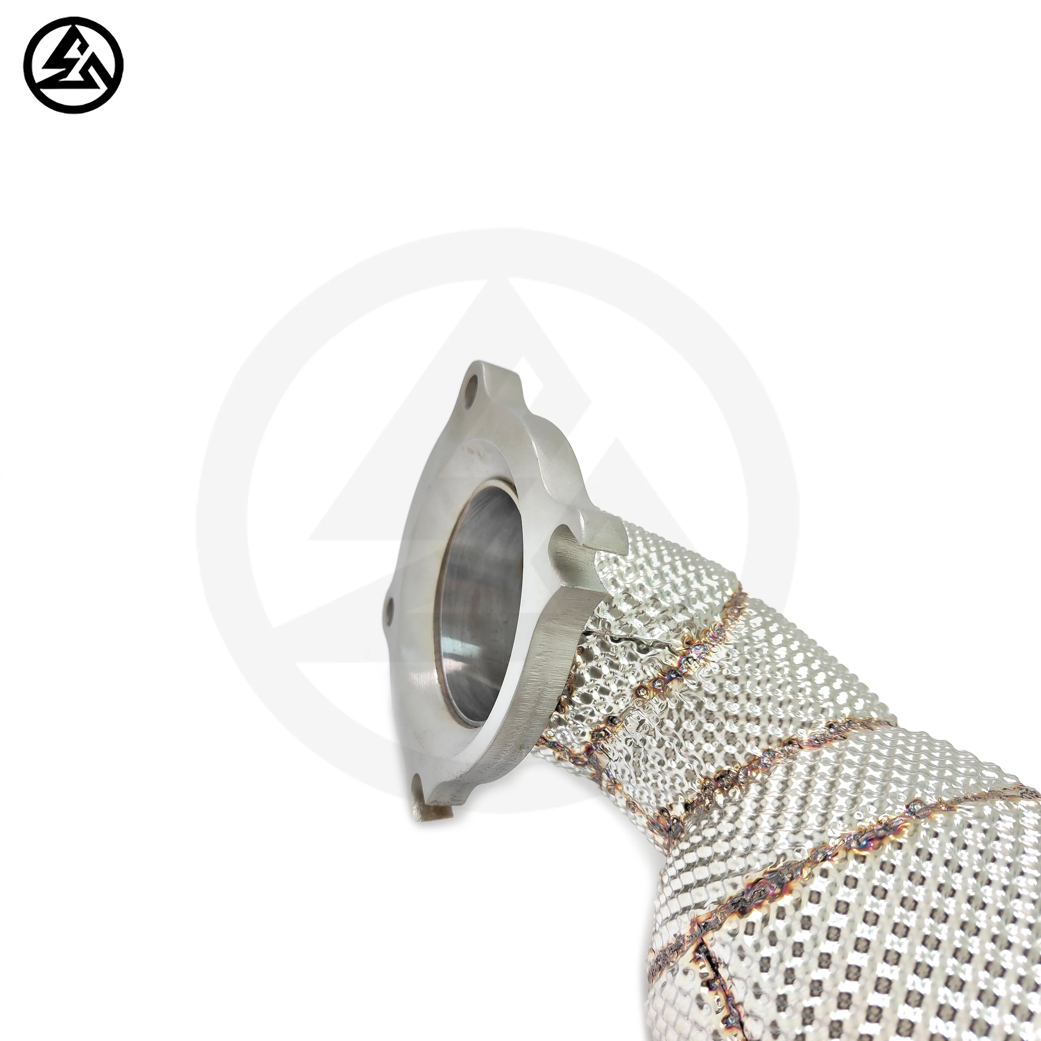 CSZ Accessories High Flow 200 Cells Downpipe for Alfa Romeo Giulia/Stelvio 2.0T Stainless Steel Exhaust Catted Downpipes