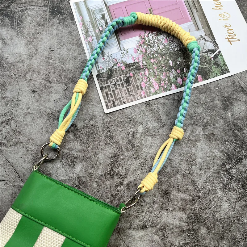 Smartphone Shoulder Strap Colorful Bag Strap Braided Bag Body Kit Handwoven Lanyard Universal Accessories Chain Underarm String