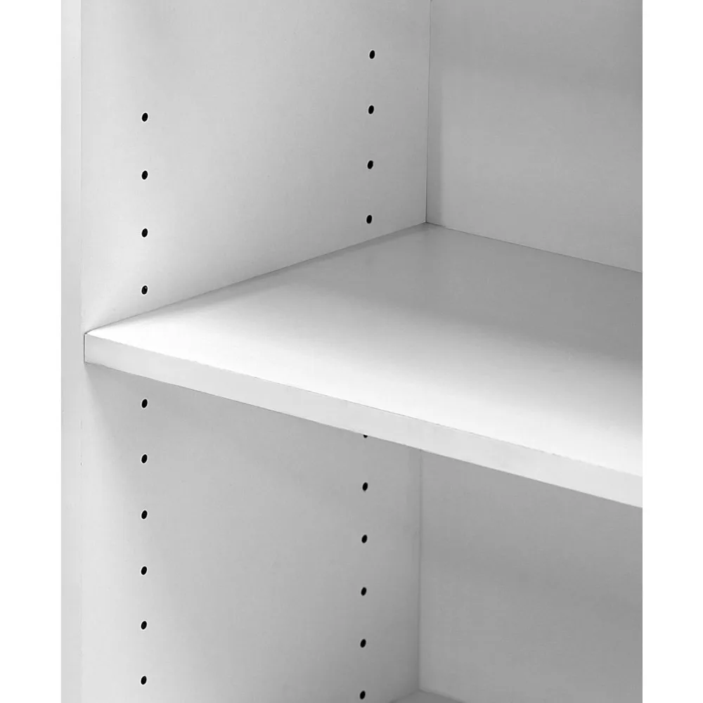 رف كتب حديث من 3 طبقات مع ظهر مغلق، 11.6 × 24.5 × 35.3 بوصة، لتخزين غرفة المعيشة وغرفة النوم والمكتب المنزلي