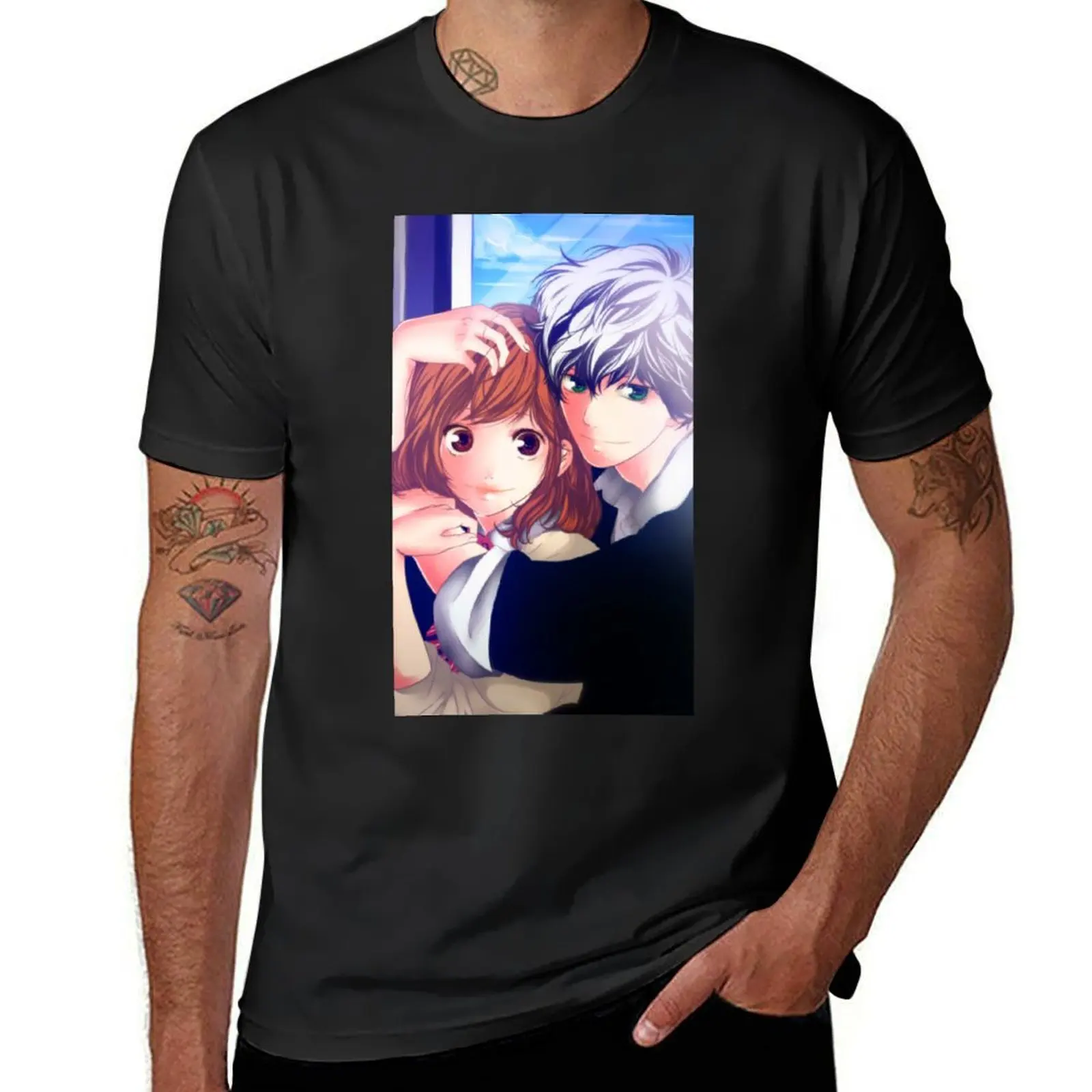 Ao Haru Ride Blue Spring Ride T-Shirt kawaii clothes sublime anime clothes heavyweight t shirts for men