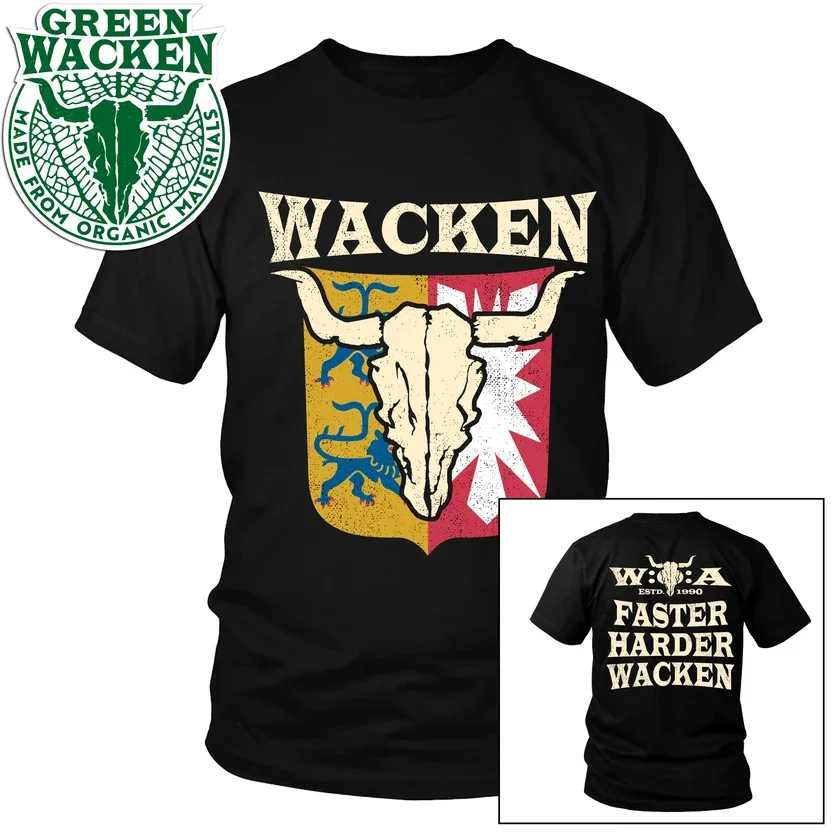 Wacken Open Air T-Shirt Music Festival Tour Retro Rock T-Shirt Summer Fashion Cotton Men's T-Shirt Kid's Clothing Tee Y2k Woman