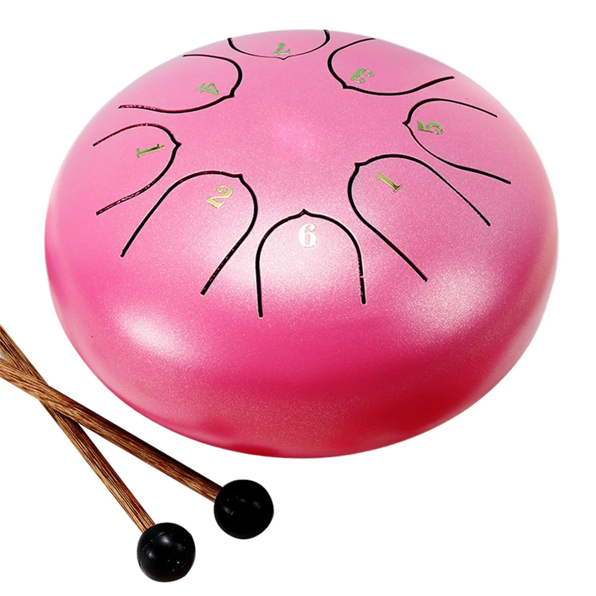 

ABME 6 Inch 8 Tone Rain Drum Outdoor Chakra Drum Garden Instrument Rain Drum Ethereal Drum C