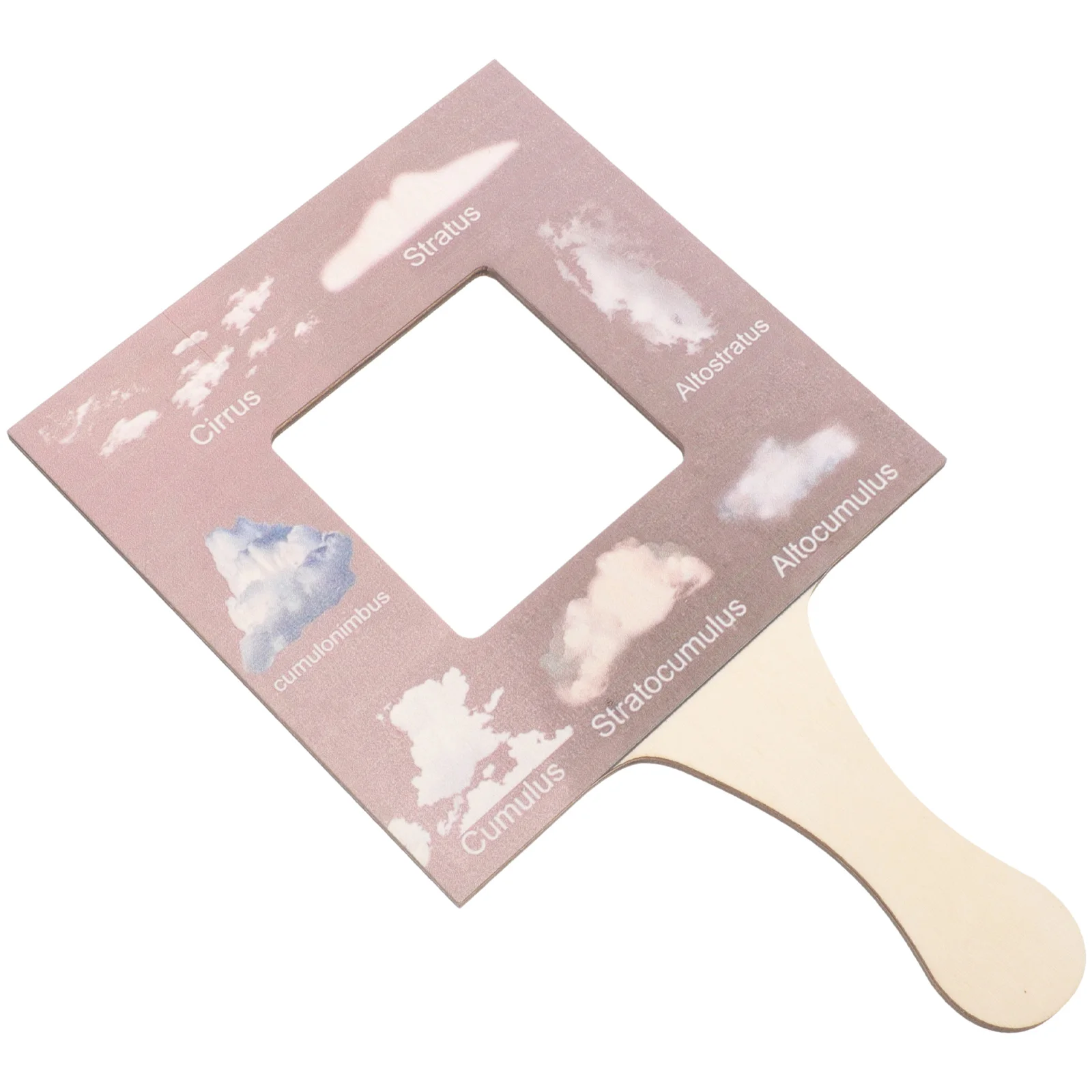 Natural Wood Guide Finder For Nature Guide Frame Kids Outdoor Observation Tool Cloud Identification Educational Learning