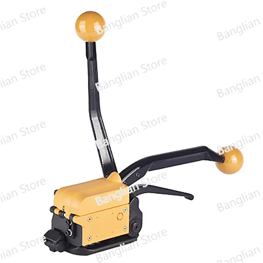 Manual Steel Strapping Tool A333 Buckle Free Sealless Handheld Steel Strapping Machine for 13/16/19 MM Steel Strip Strap