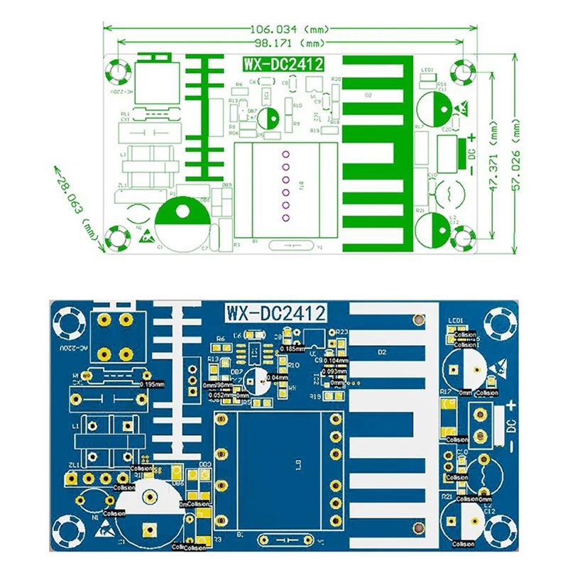 For Power Supply Module DC 24V 4A 6A To AC 110V 220V Switching Power Supply Module AC-DC Board