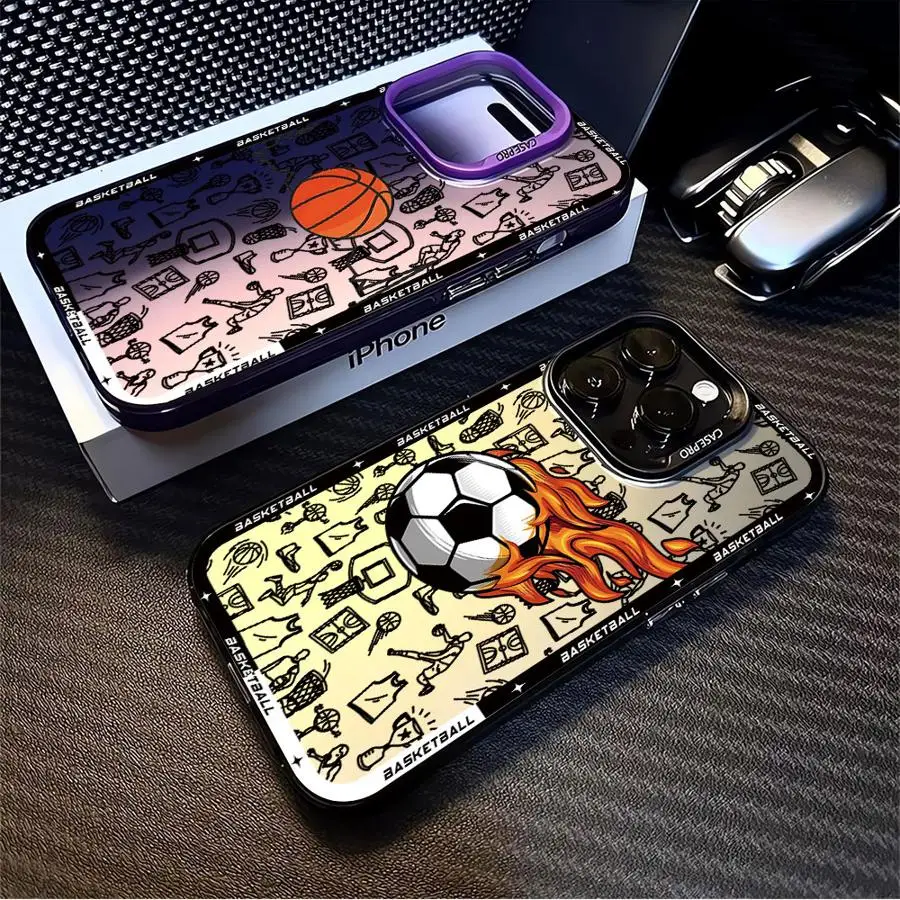 Basketball Art Phone Case for Xiaomi Redmi Note 7 8 9 9S 10 11 12 13 14 Pro Plus 4G 5G Anti Fall Matte Back Cover - view 2