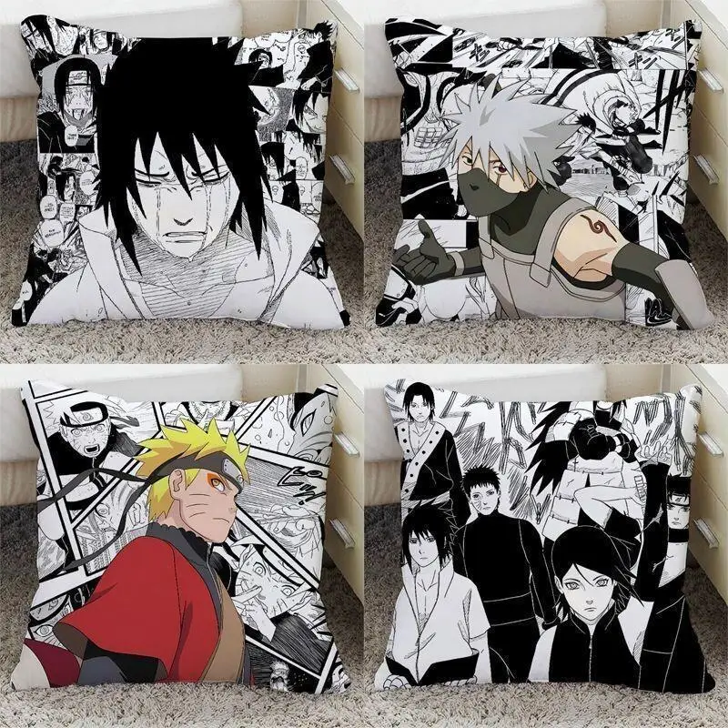 Naruto Anime Pillow Print Cushion Memory Foam Student Dormitory Sofa Decorative Internet Celebrity Round Soft Lumbar Support Hot
